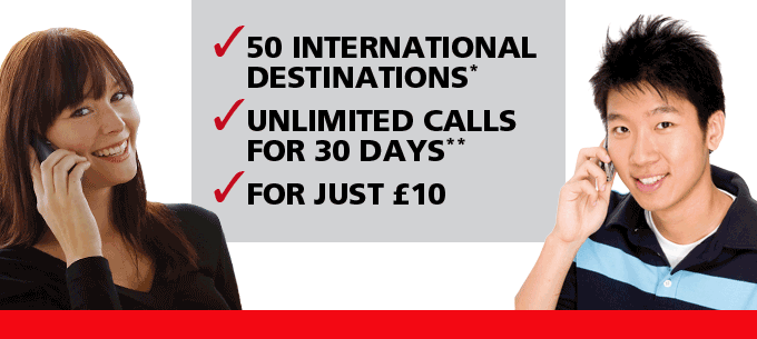 unlimited international calls from your mobile